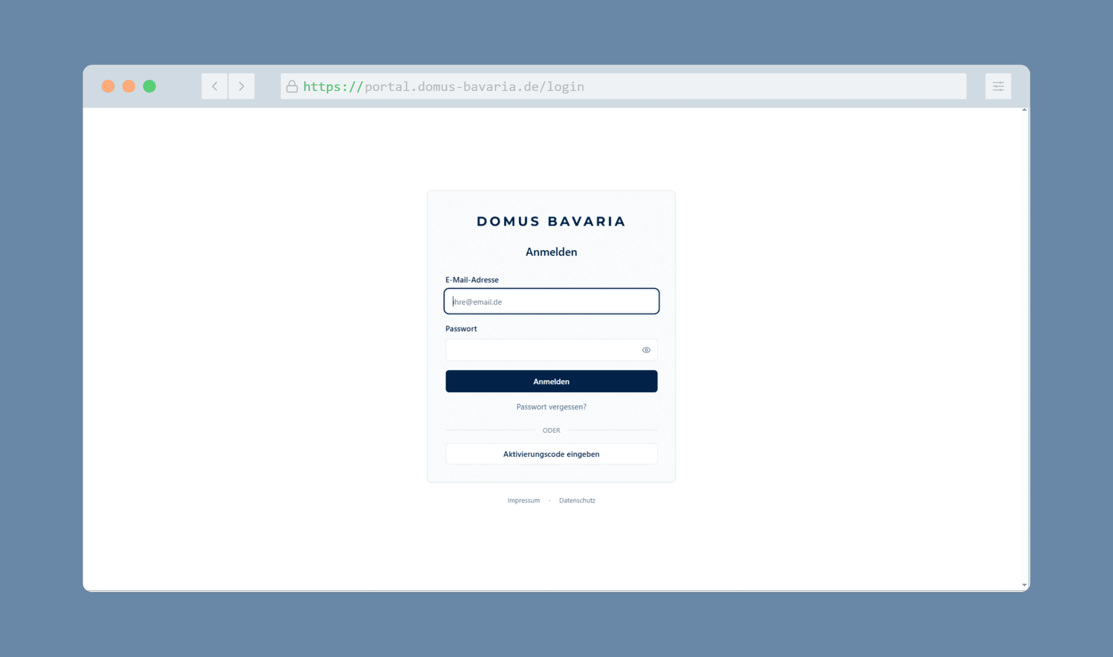 Login-Seite